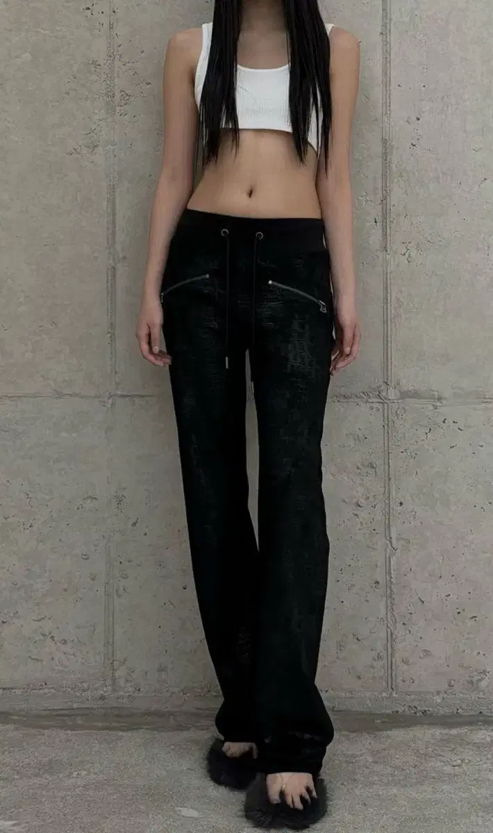 보헴서 Python zip semi-wide pants